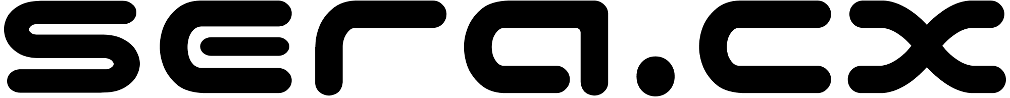 Sera wordmark, black variant